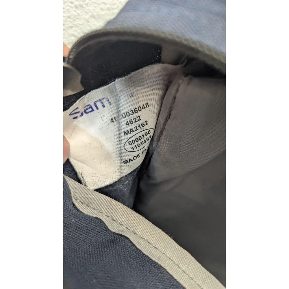 Samsonite Gray Laptop Messenger Bag Padded Shoulder Business Travel Briefcase